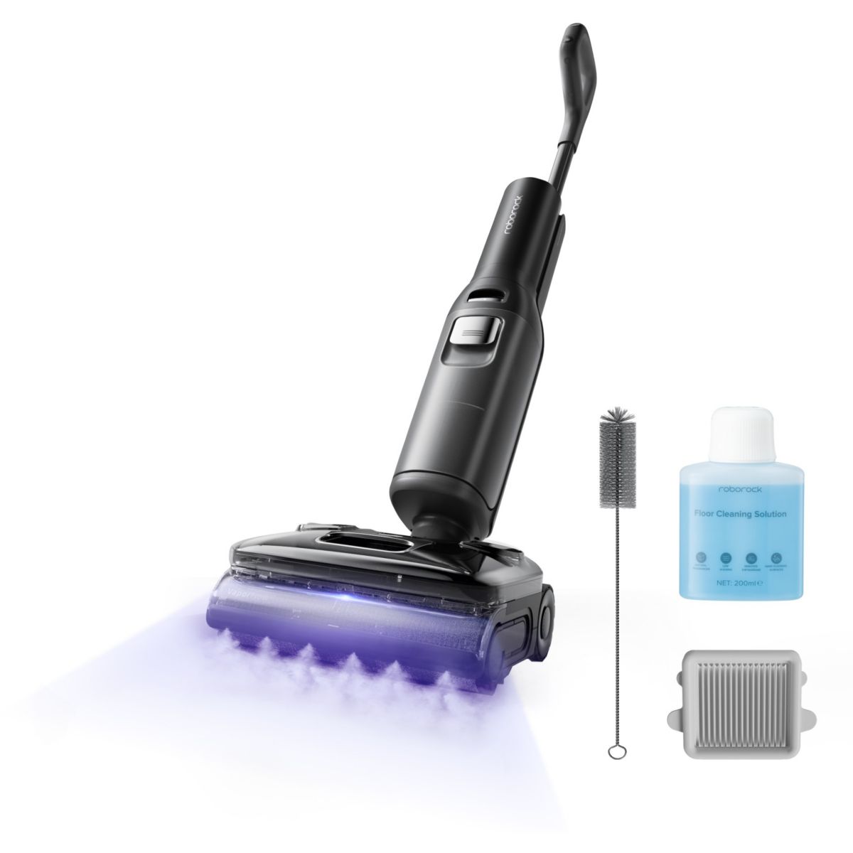 Nettoyeur de sol F25 Ultra avec fonction vapeur et lavage à l'eau chaude couleur unique, ROBOROCK