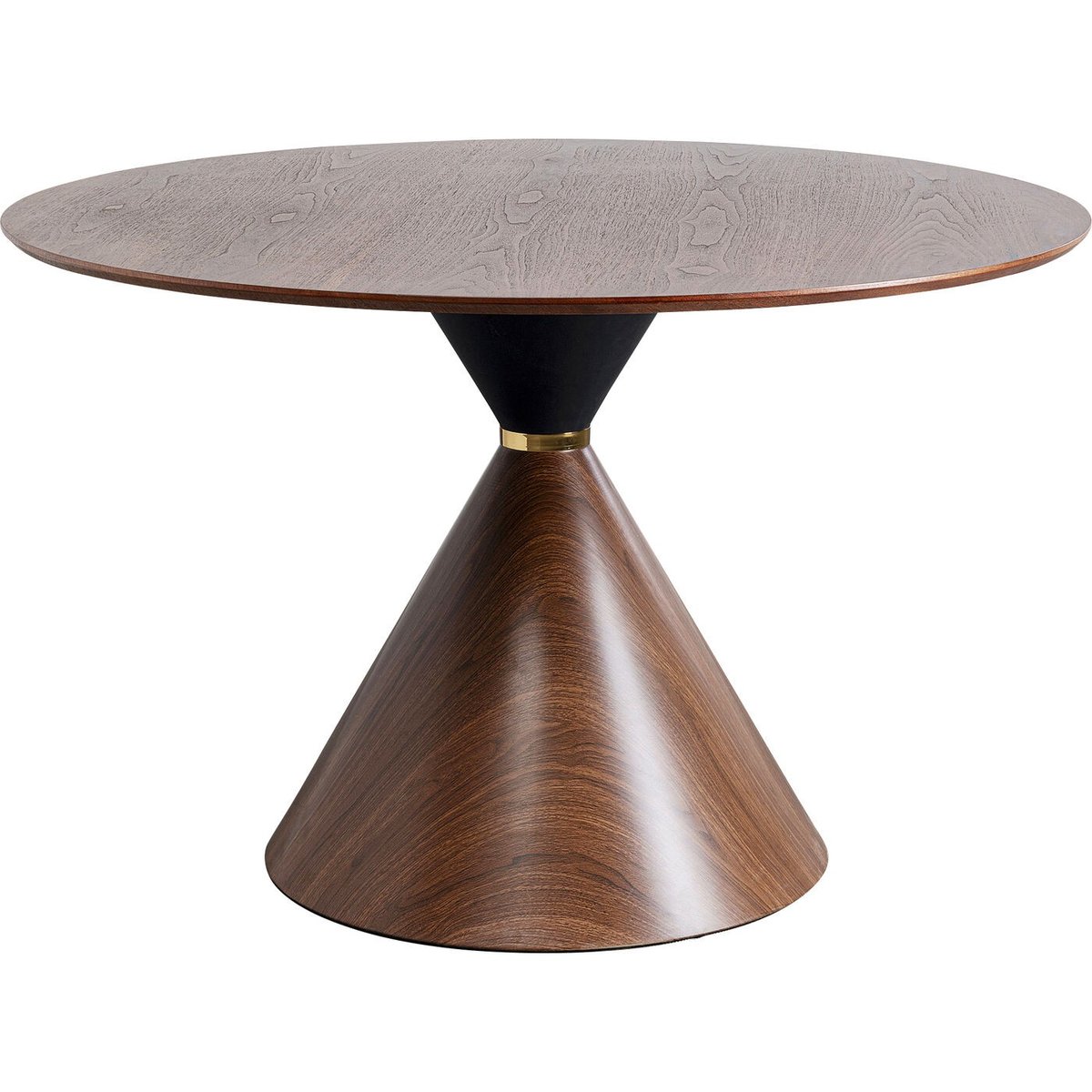 Table ronde, CONO noyer, KARE DESIGN