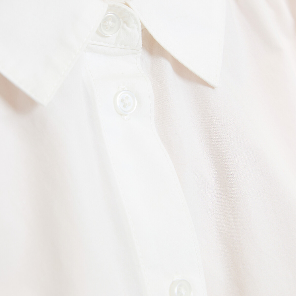 Chemise manches longues bouffantes blanc, LA REDOUTE COLLECTIONS