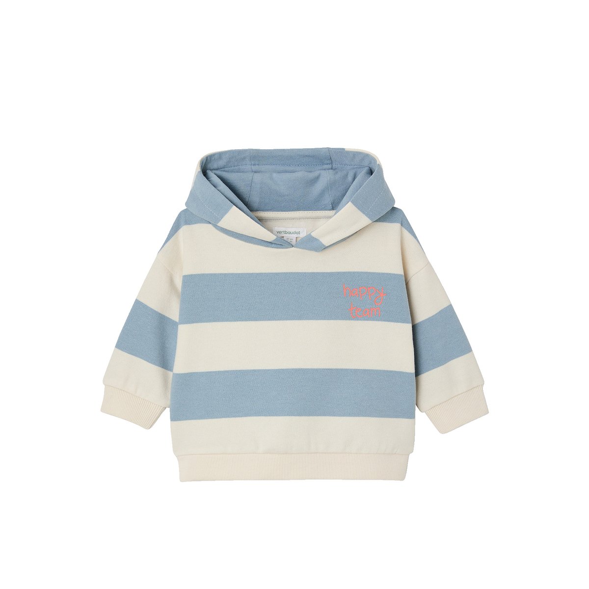 Ensemble bébé sweat et jogging bleu glacier, VERTBAUDET