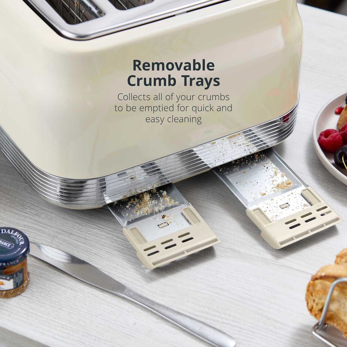 RetroRevive 4-Slice Toaster cream, SWAN