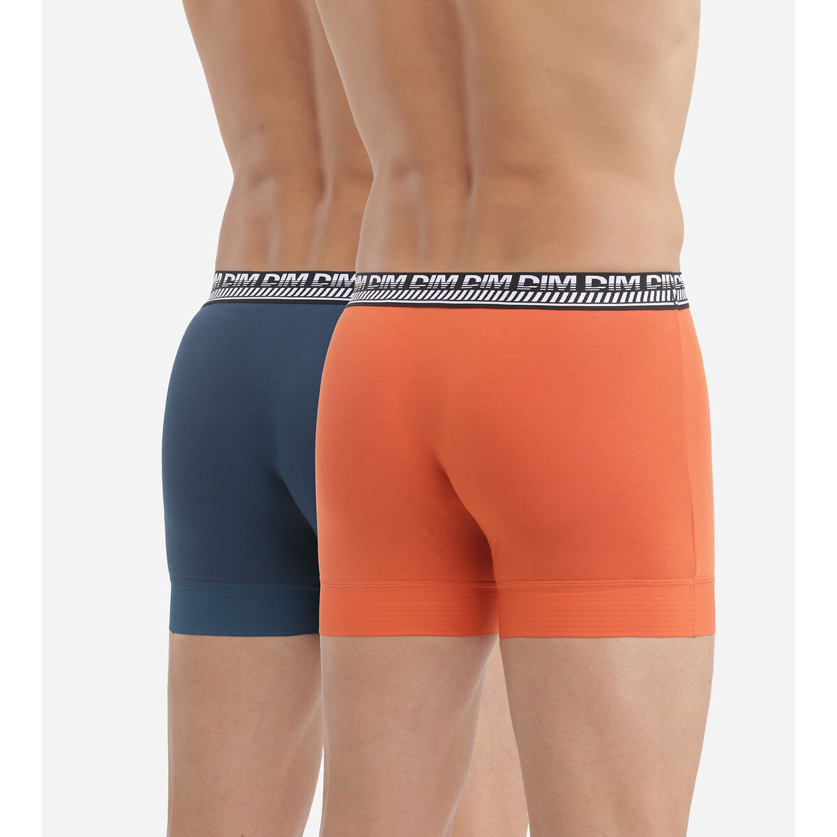 Lot de 2 boxers 3D Flex Stay&Fit bleu + orange, DIM