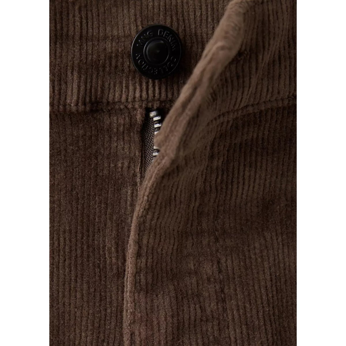 Pantalon droit velours côtelé marron, MANGO KIDS