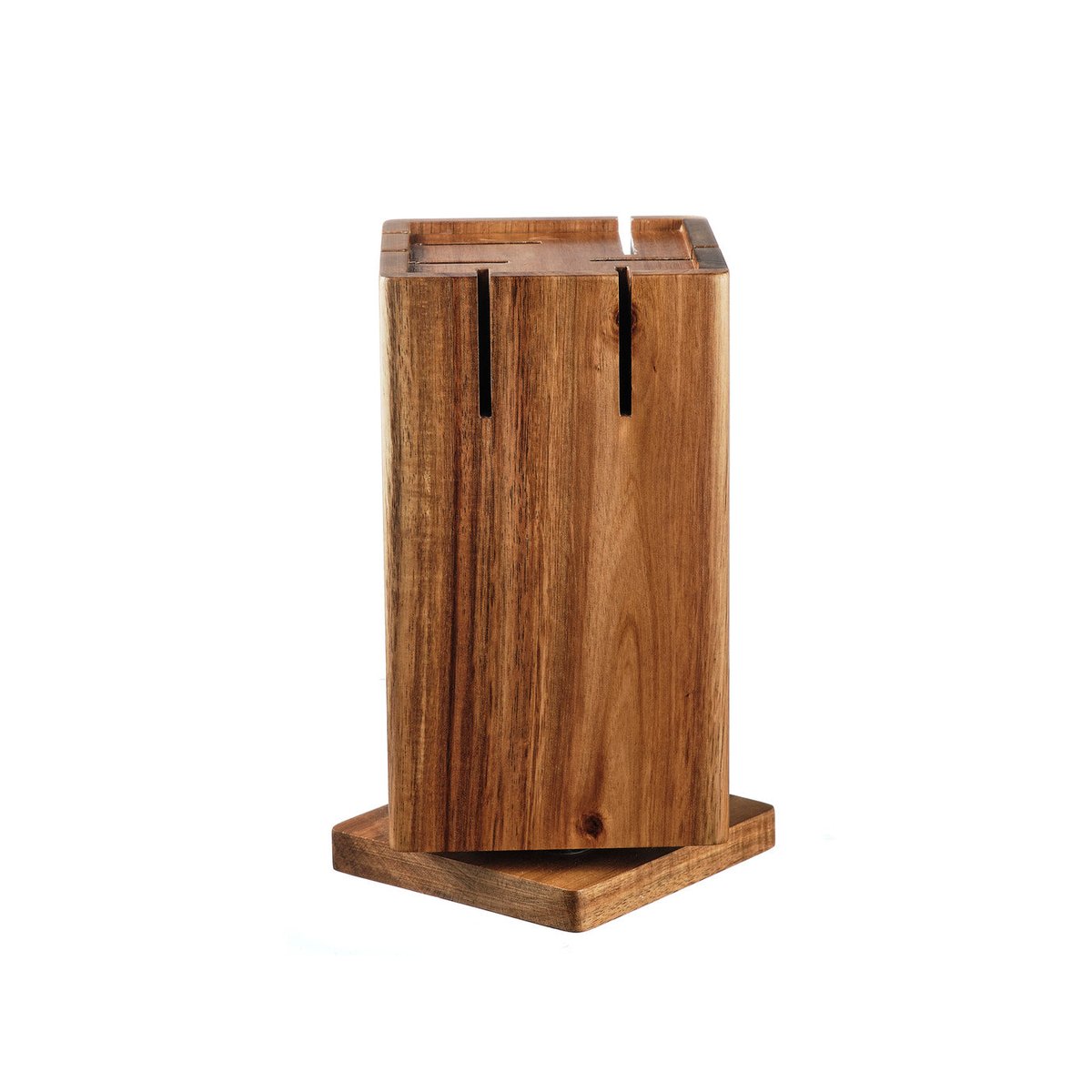 Lot de 1 blocs couteaux en inox, NUDE bois vernis, BJORN