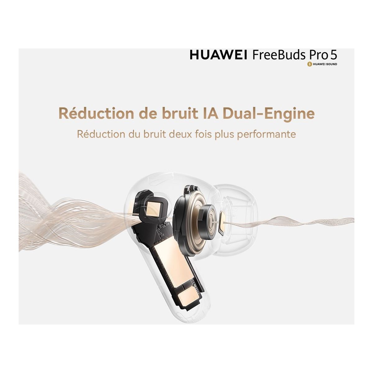 Ecouteurs Freebuds Pro 5 gris couleur unique, HUAWEI