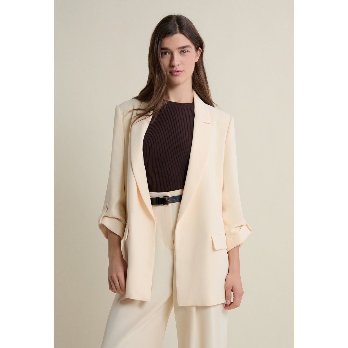 Veste blazer fluide VENUS vanille, ETAM