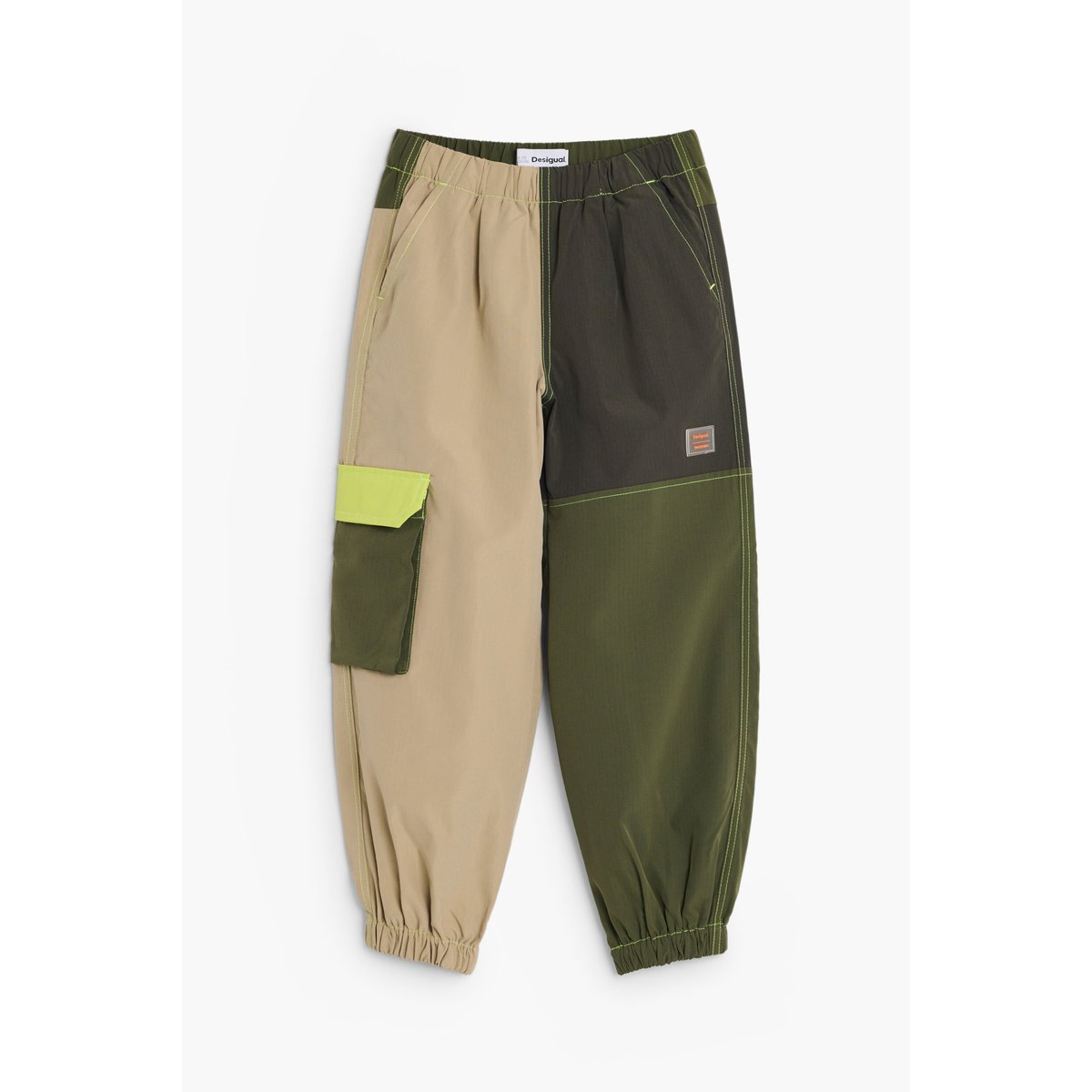 Pantalon cargo garçon vert, DESIGUAL