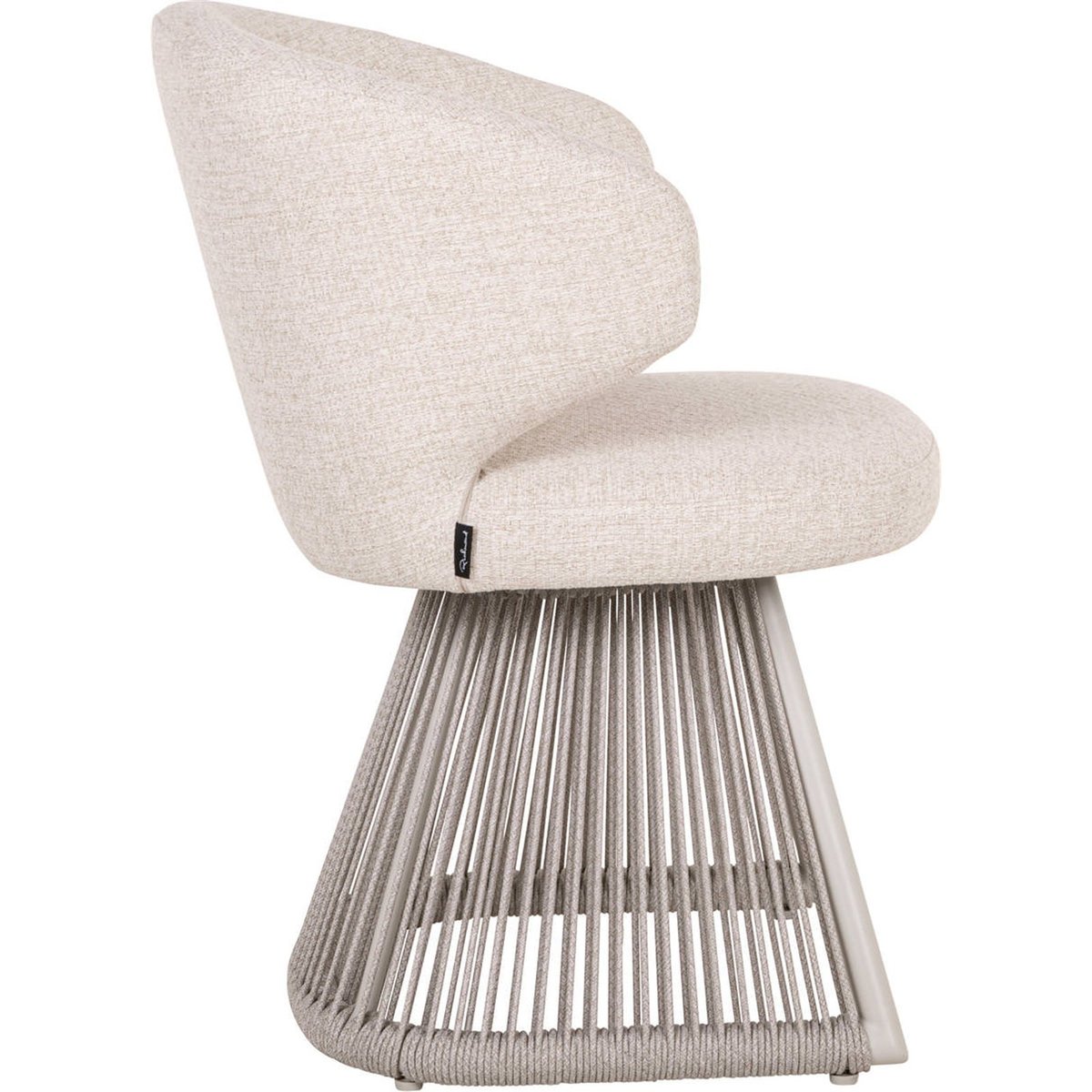 Chaise de repas outdoor en corde tressée beige alpine, RECOLLECTION