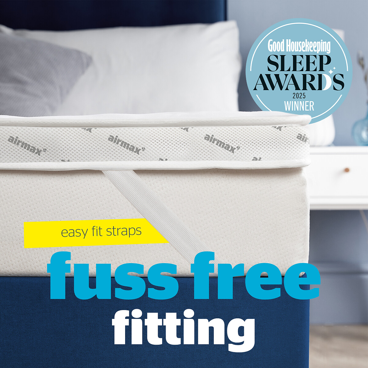 Airmax 500 Mattress Topper white, SILENTNIGHT