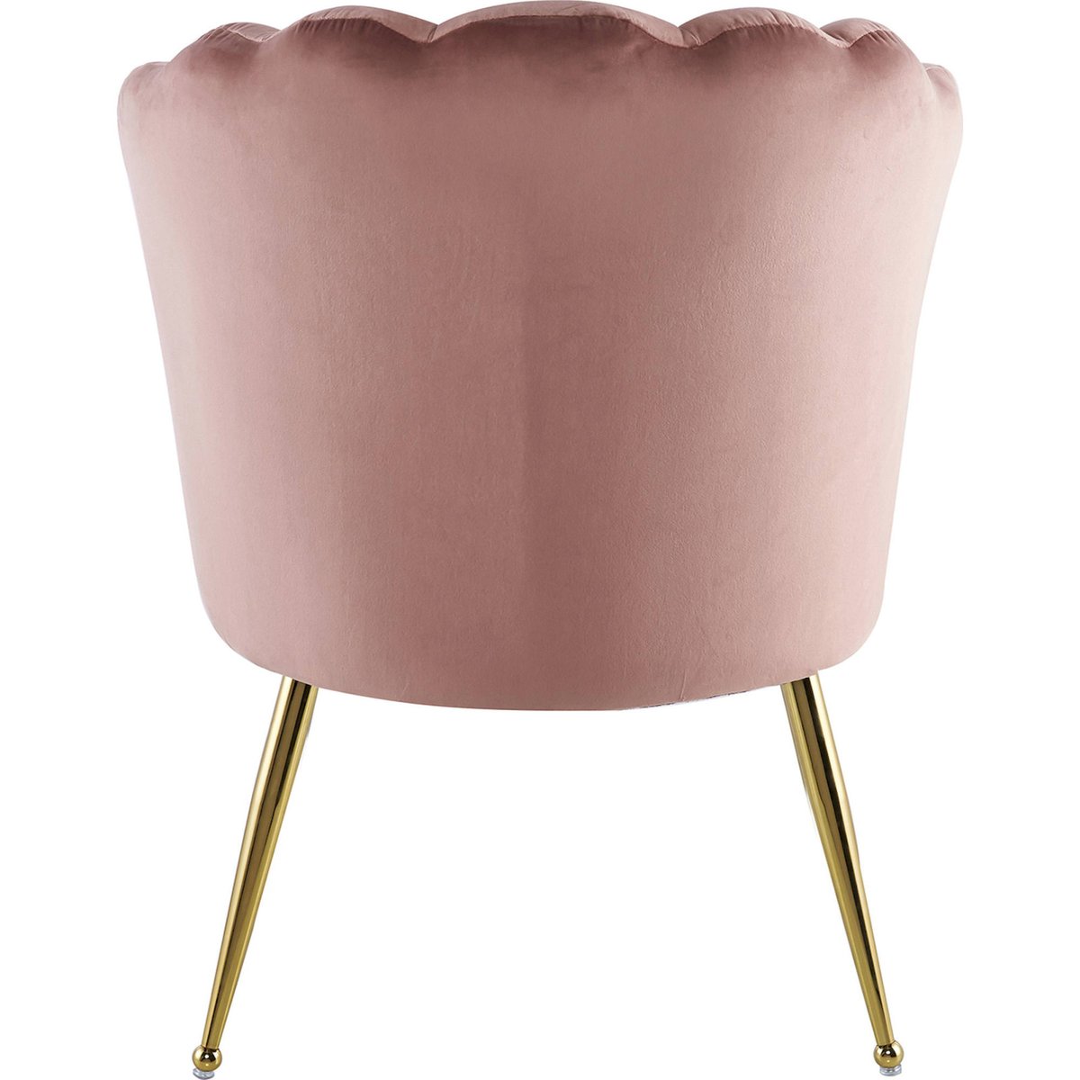 Chaise de salle à manger en velours rose poudré et or doré, ARTE ESPINA