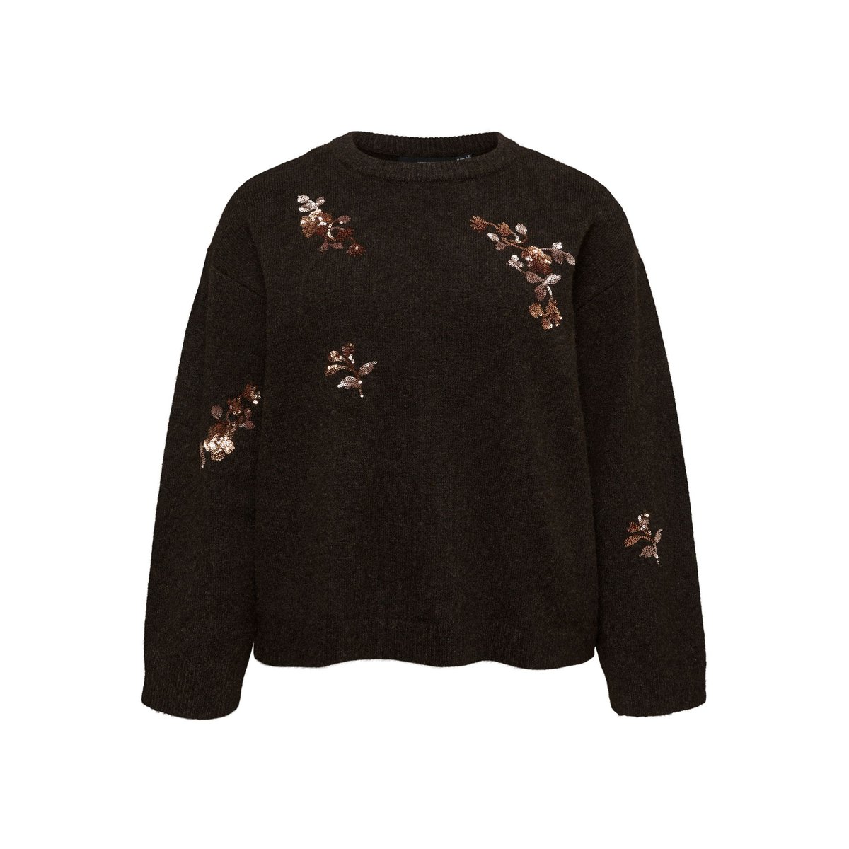 Pull En Maille marron - chocolate torte 1, VERO MODA