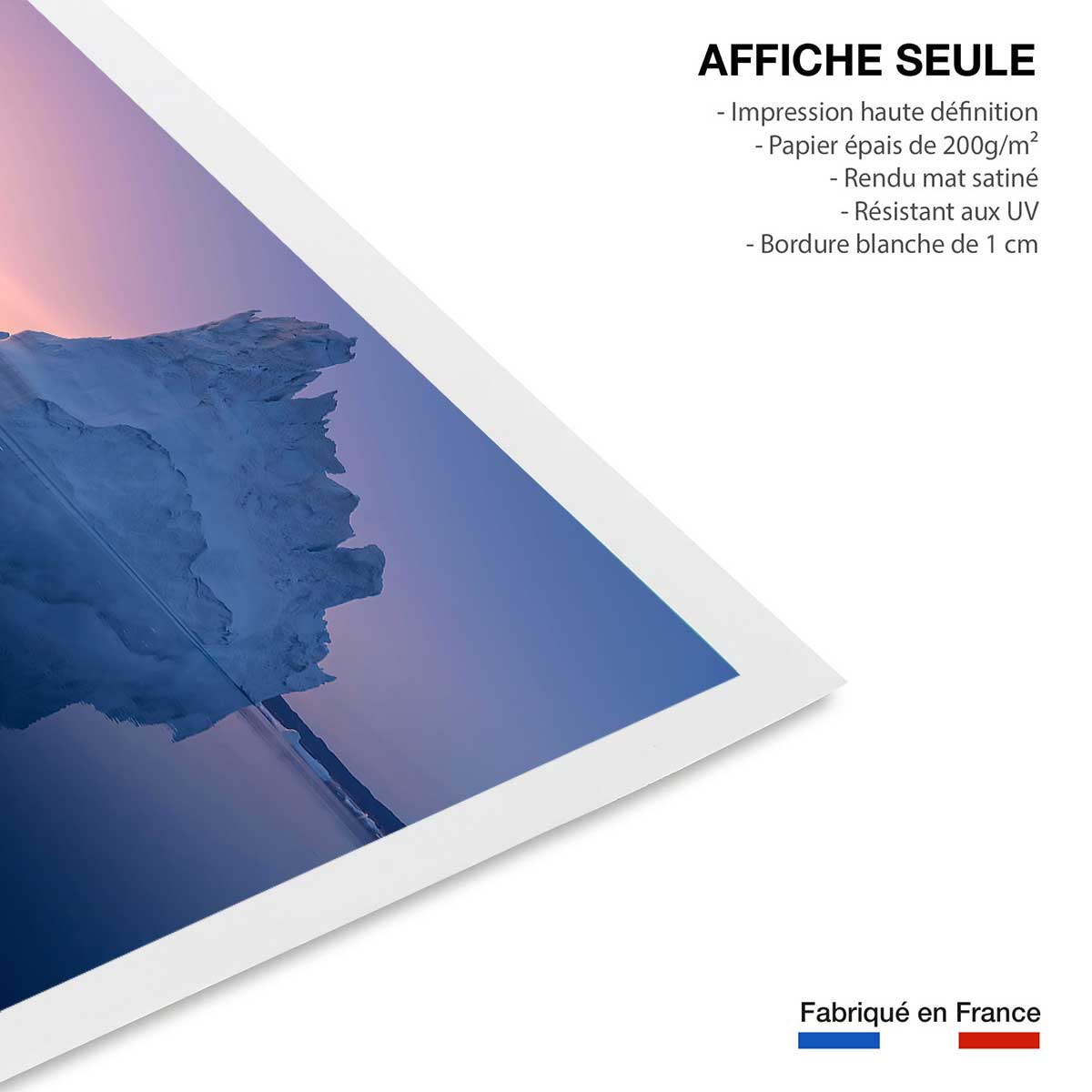Poster iceberg disco affiche seule, HEXOA
