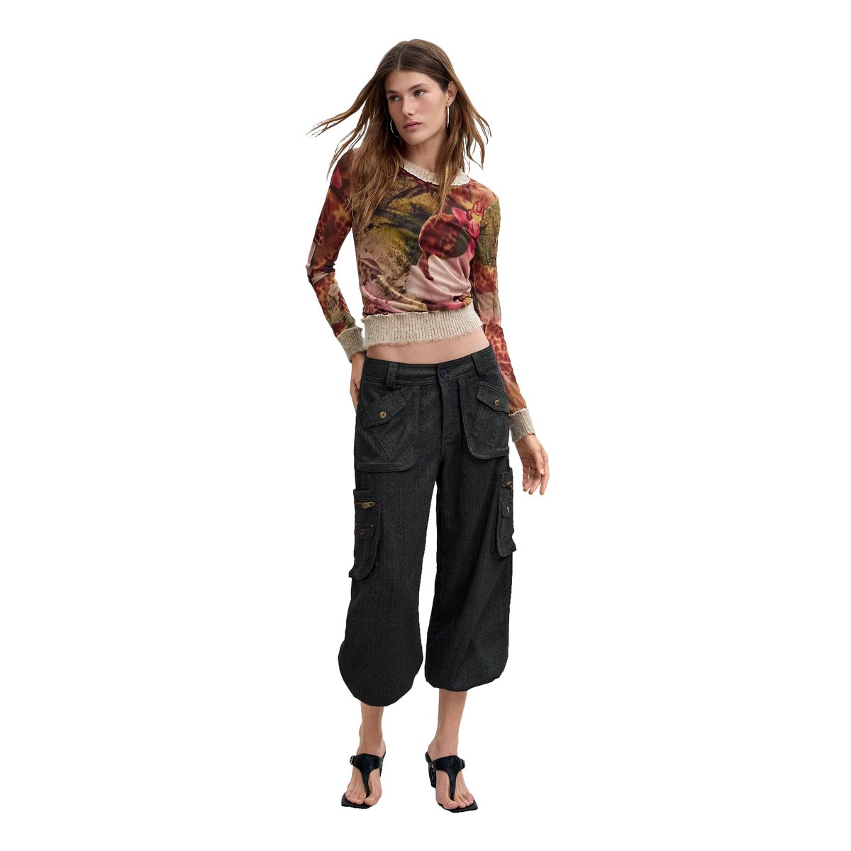 Pull imprimé M. C. Lacroix beige, DESIGUAL