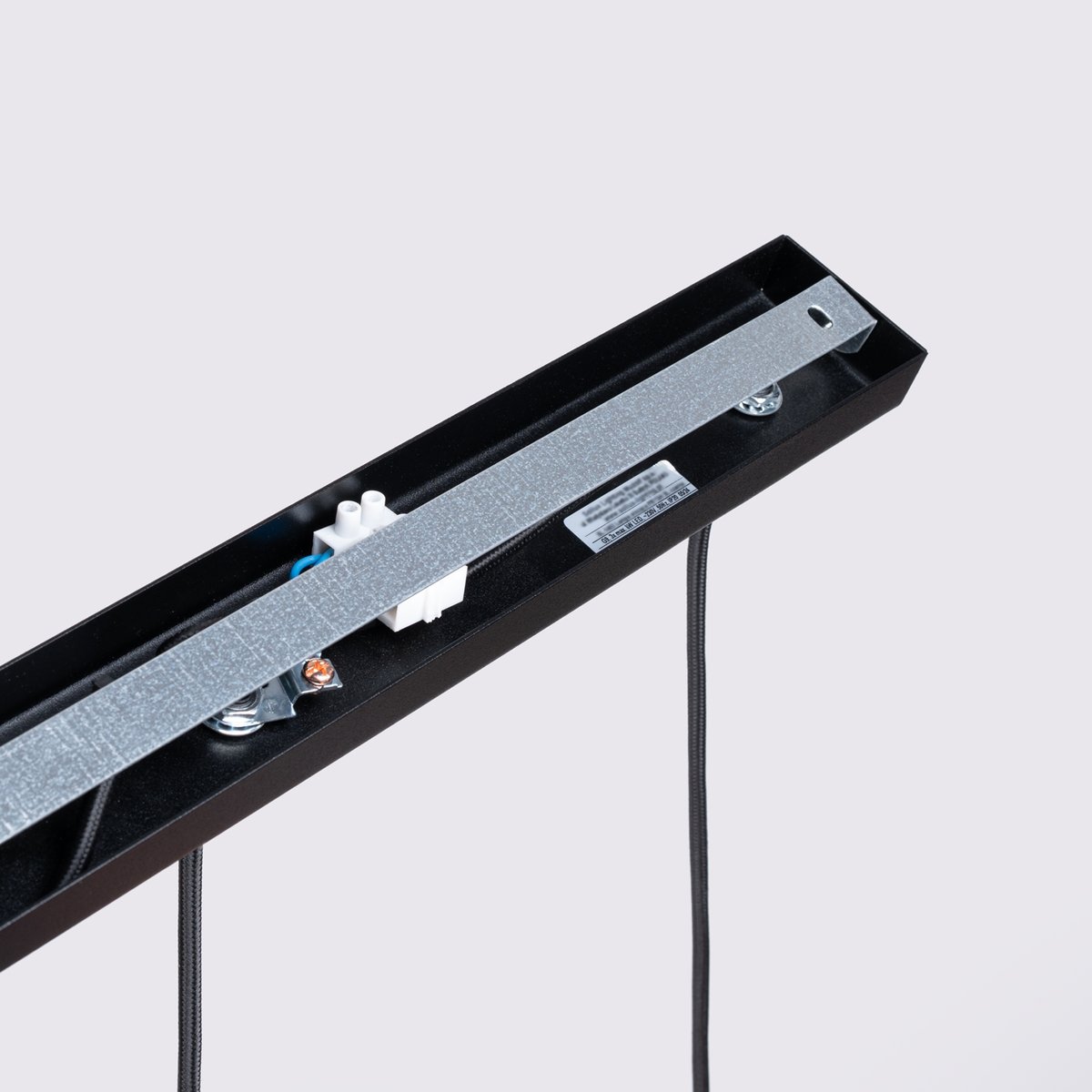 Suspension Aluminium Noir GU10 3 Karbon Line noir, EDEN