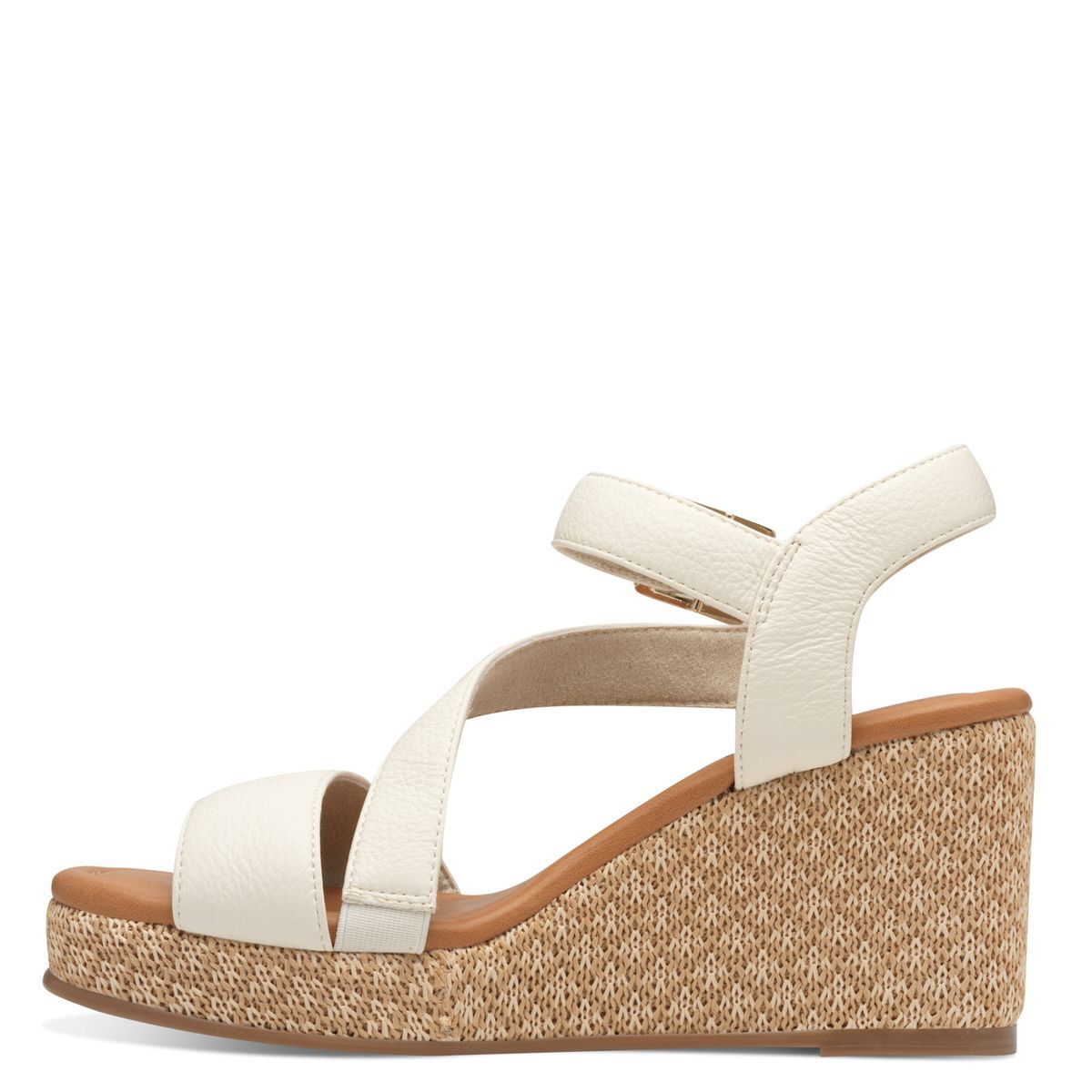Sandale à talon plate beige crème, S.OLIVER