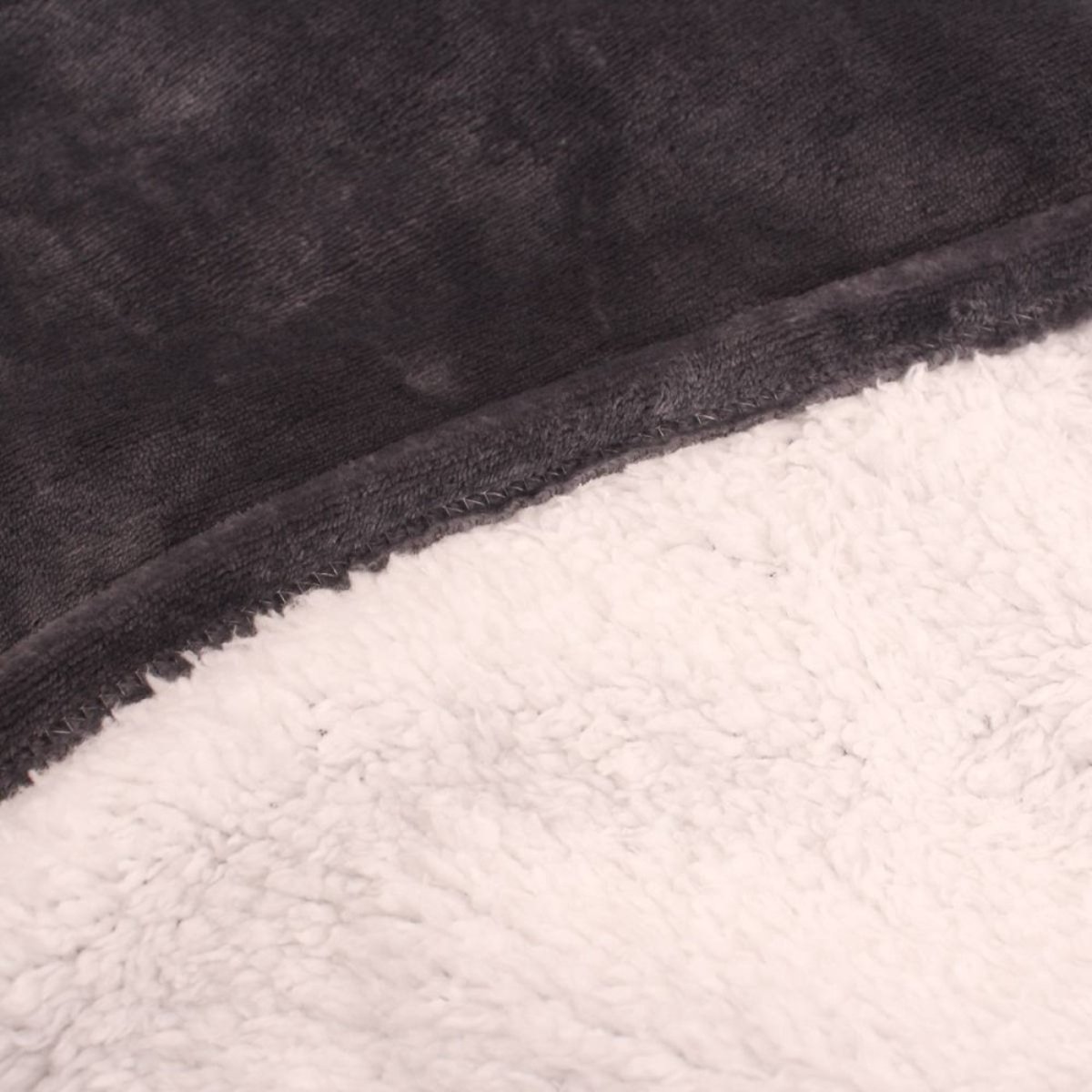 Sweat plaid ultra doux avec poche gris, ORNAMI