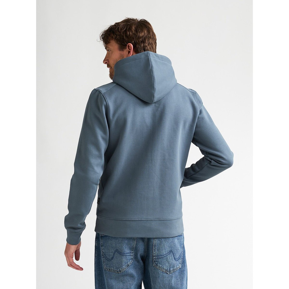 Sweat zippé à capuche bleu orage, PETROL INDUSTRIES