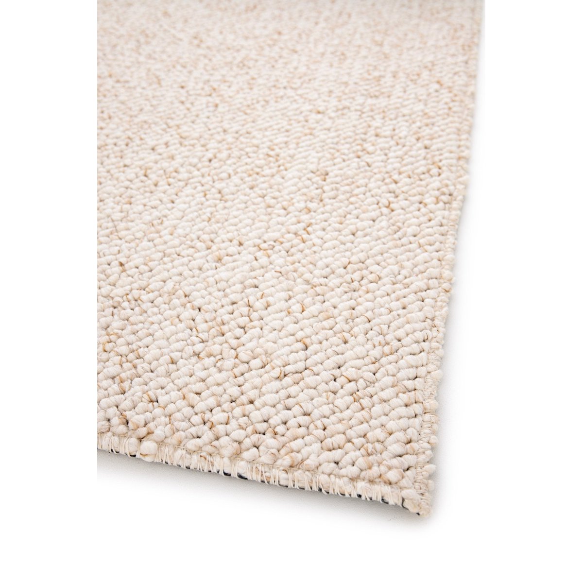Tapis intérieur bouclé aspect laineux lavable SANDSTONE blanc pur, AFK LIVING