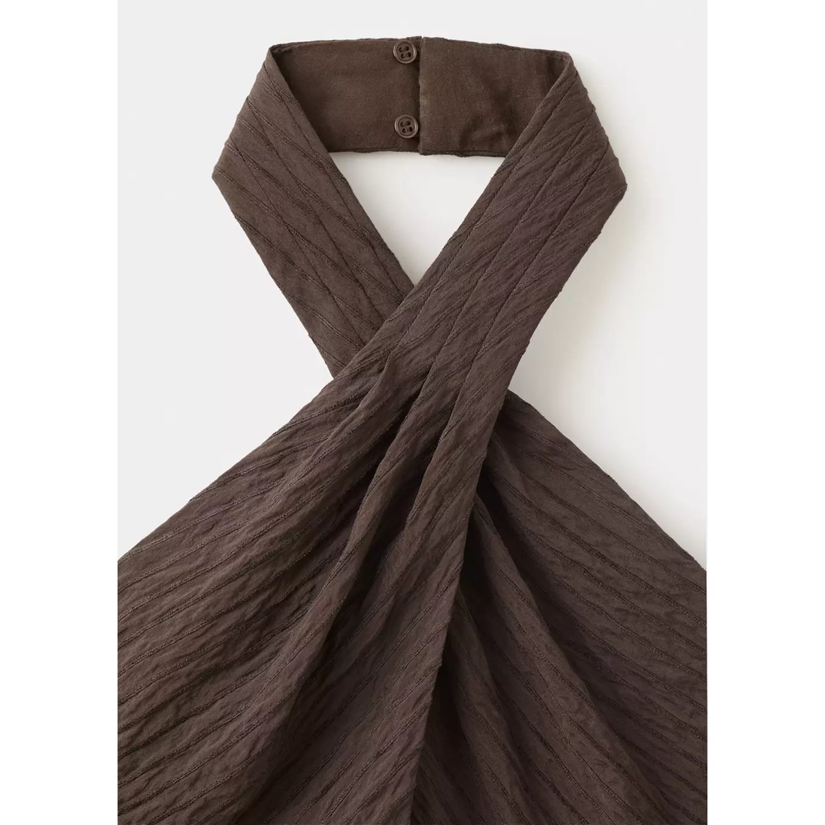 Top texturé emmanchures américaines marron, MANGO