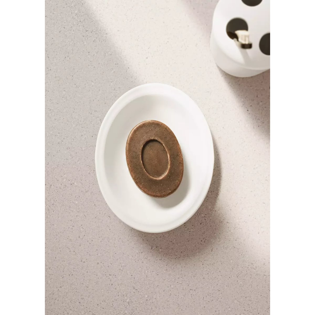 Porte-savon 100 % céramique blanc, MANGO HOME