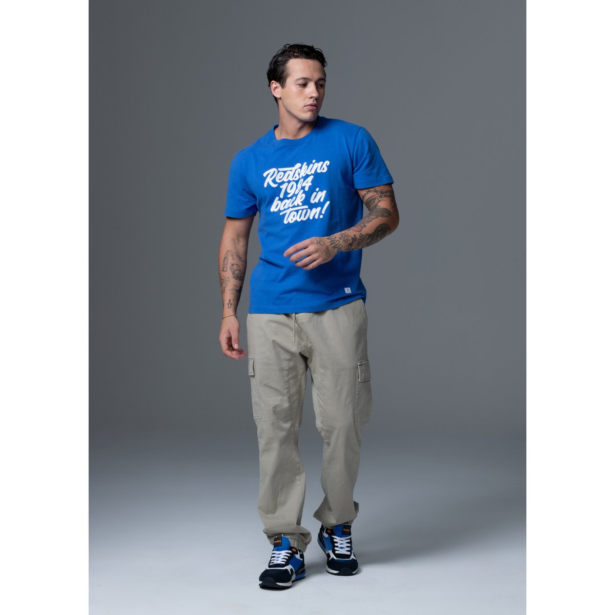 T-shirt  col rond CHICAGO MARK bleu, REDSKINS