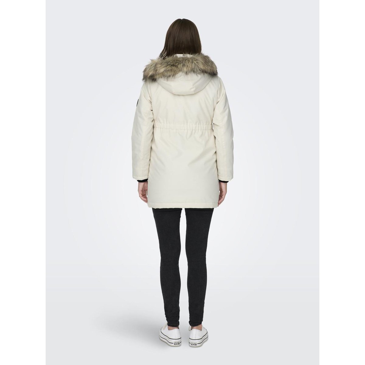Parka Longue eggnog, ONLY