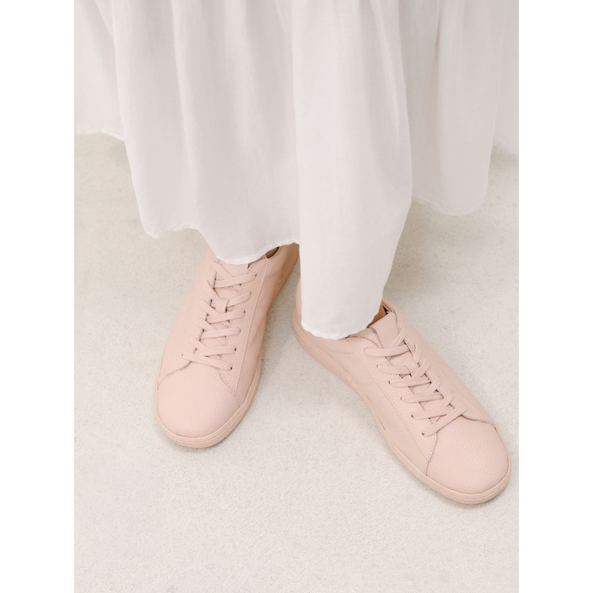 Baskets en cuir à lacets forever comfort® rose, NEXT