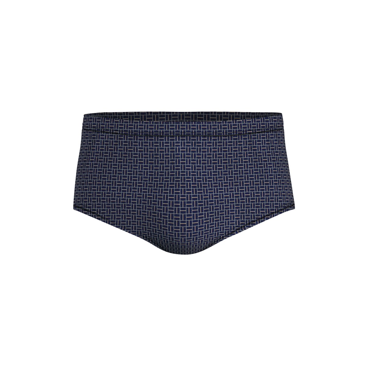 Slip taille haute imprimé bleu-beige, EMINENCE
