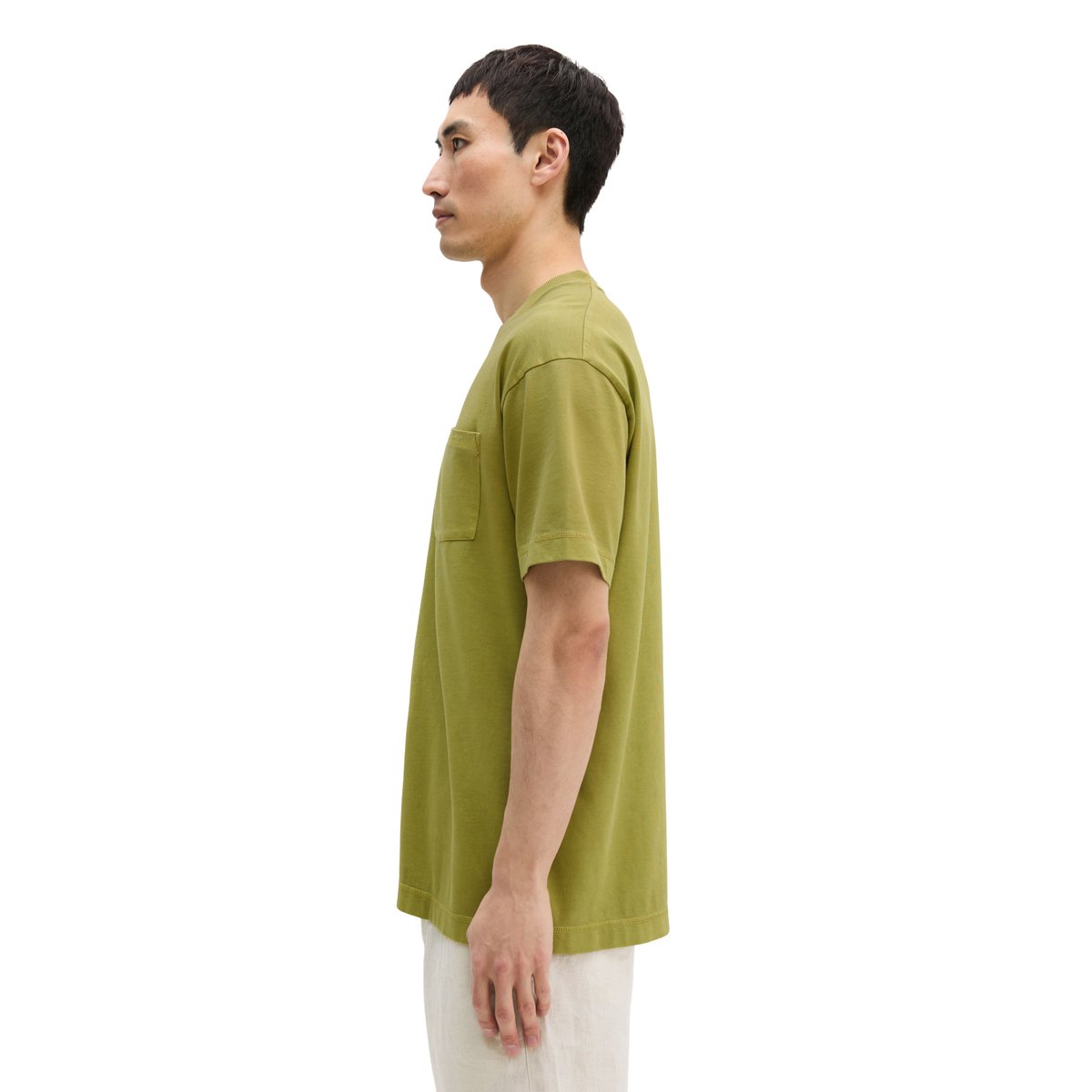 T-shirt relaxed en jersey de coton bio épais gris, MARC O'POLO