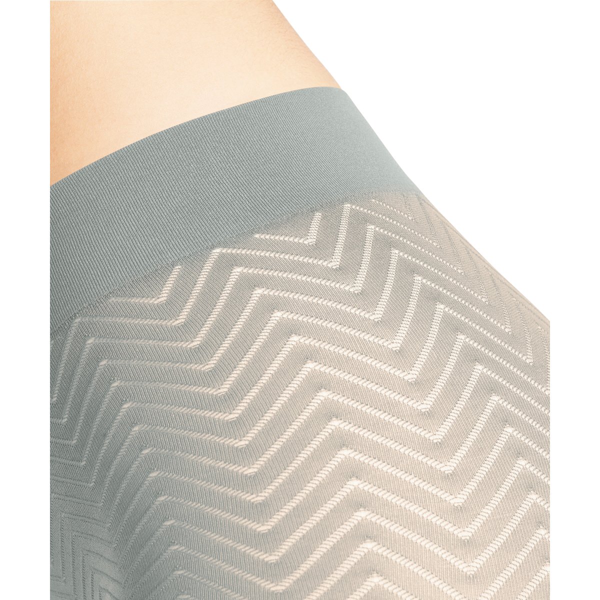 Collant Chevron 50 Semi-opaque silver (3462), FALKE