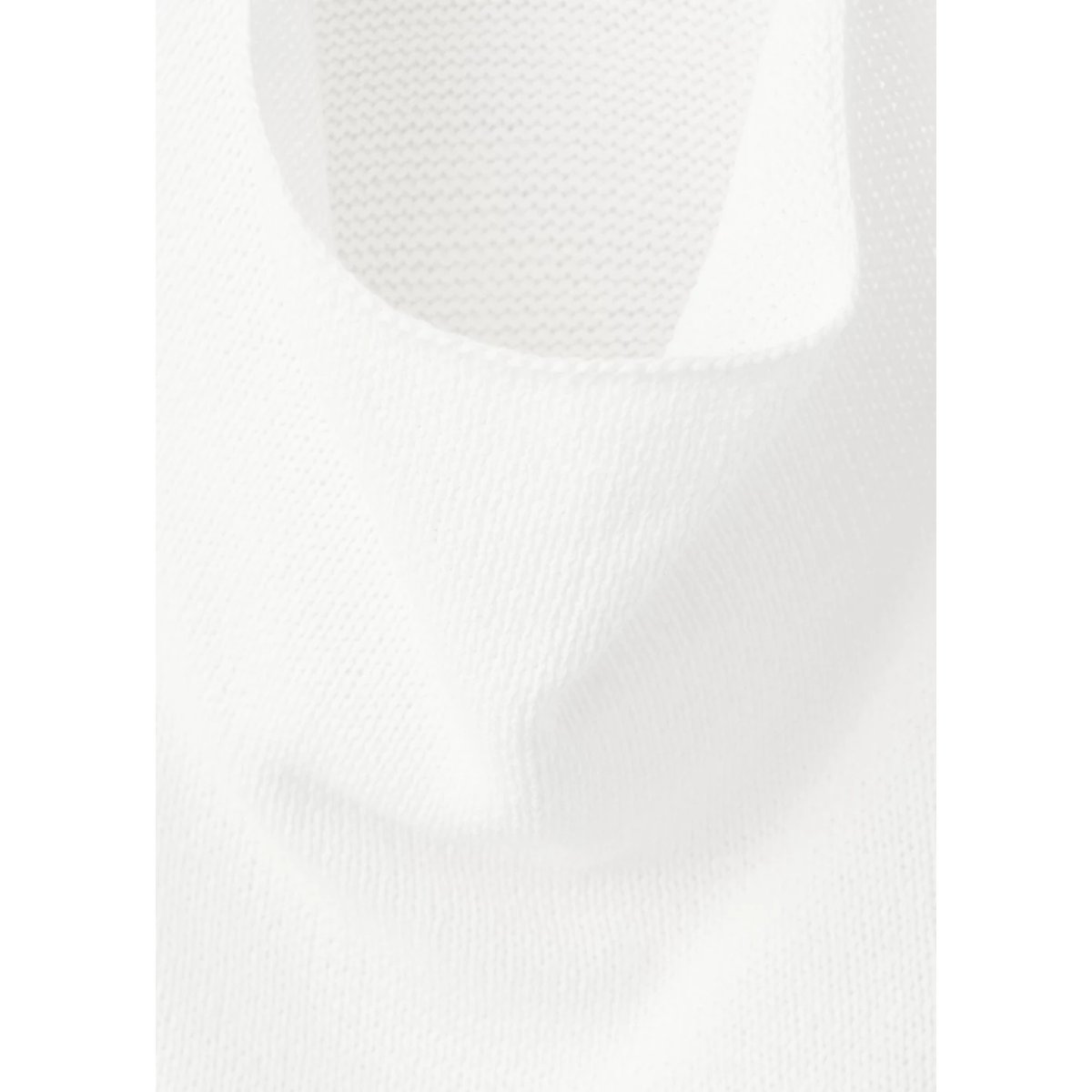 Top maille col bénitier blanc cassé, MANGO