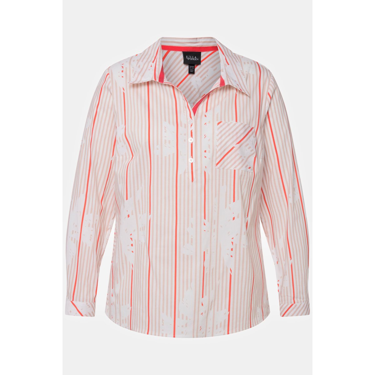 Tunique à manches longues et col chemise. champagne clair, ULLA POPKEN