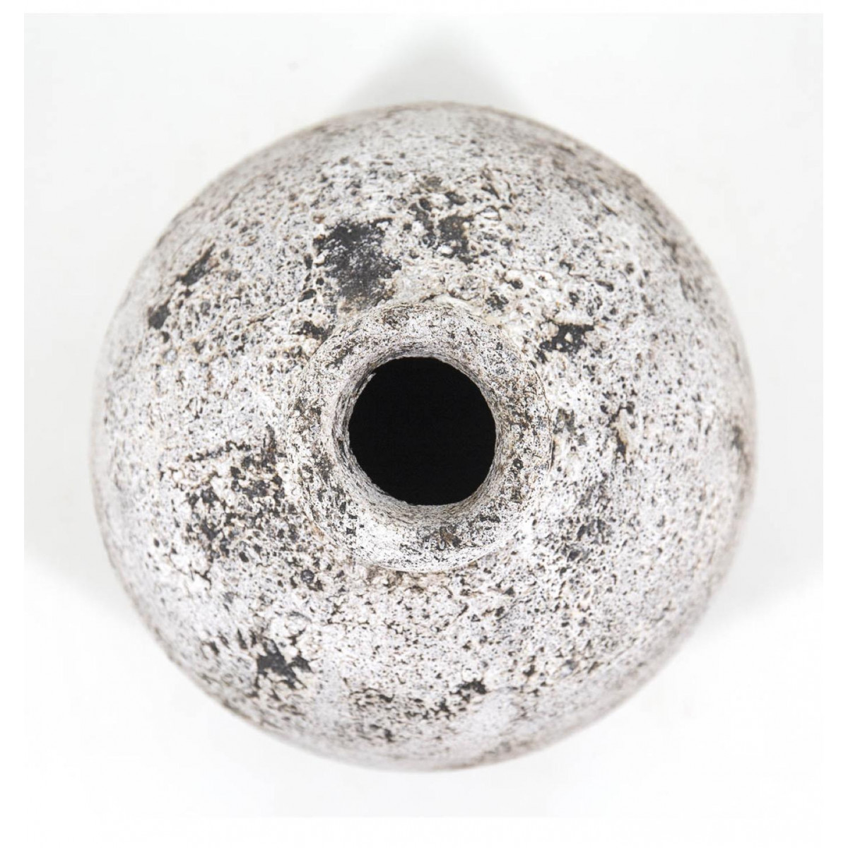 Vase terre cuite blanc, DECORATION D’AUTREFOIS