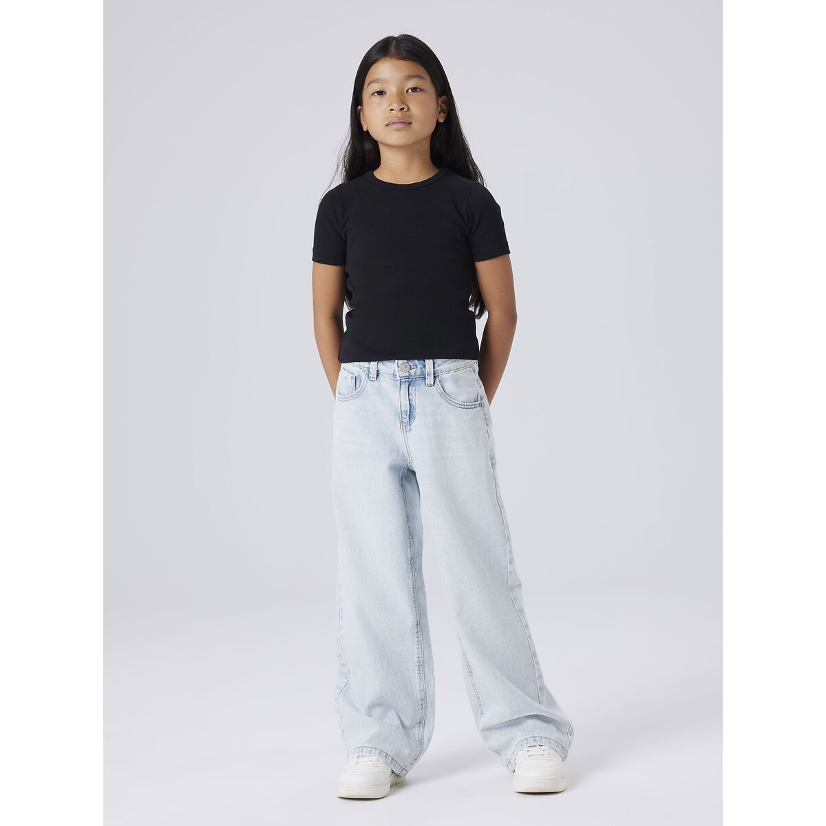 Jeans larghi denim blu chiaro, NAME IT
