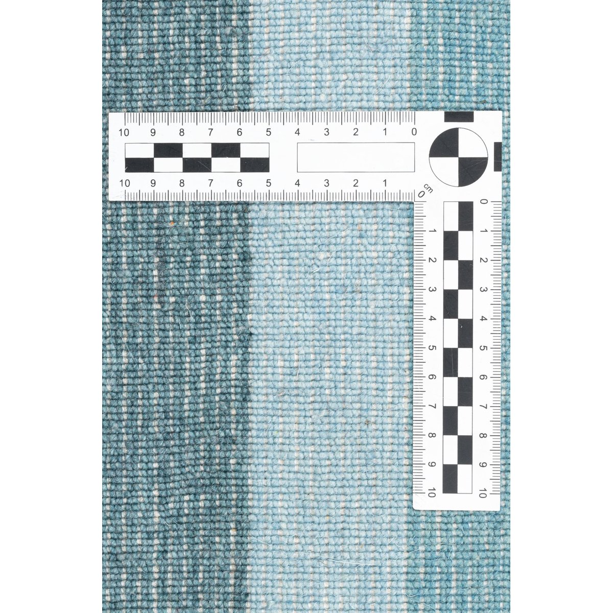 Tapis salon Arica tufté main laine viscose turquoise, THEKO