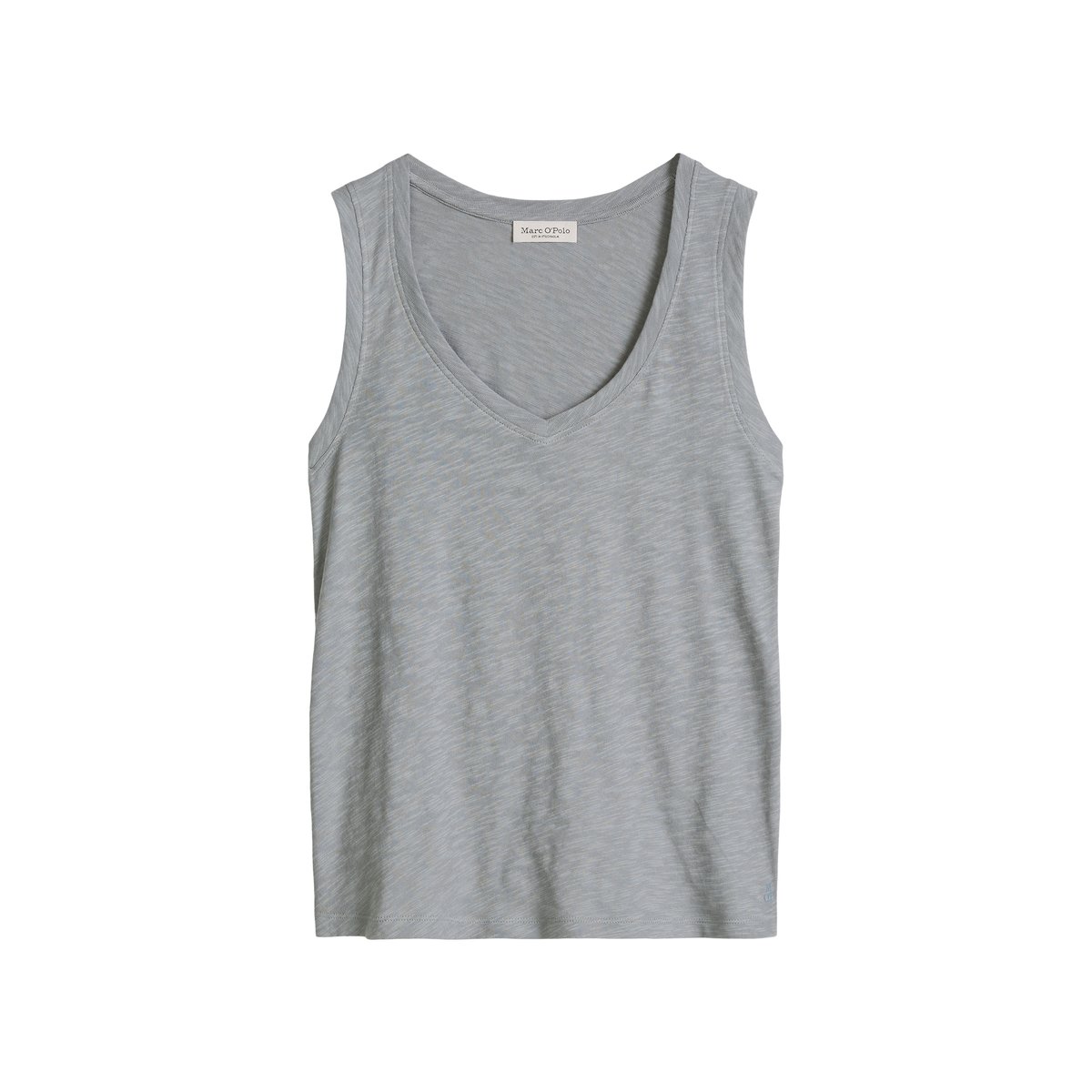 Top regular en jersey slub gris, MARC O'POLO