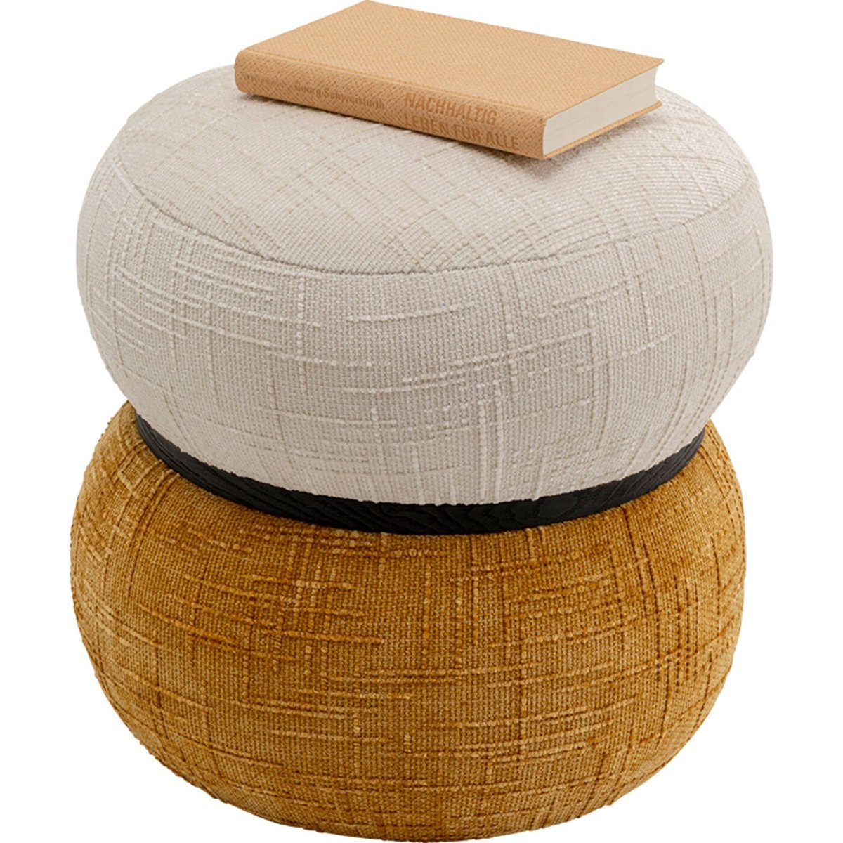 Pouf rond, ACAPELLA multicolore, KARE DESIGN