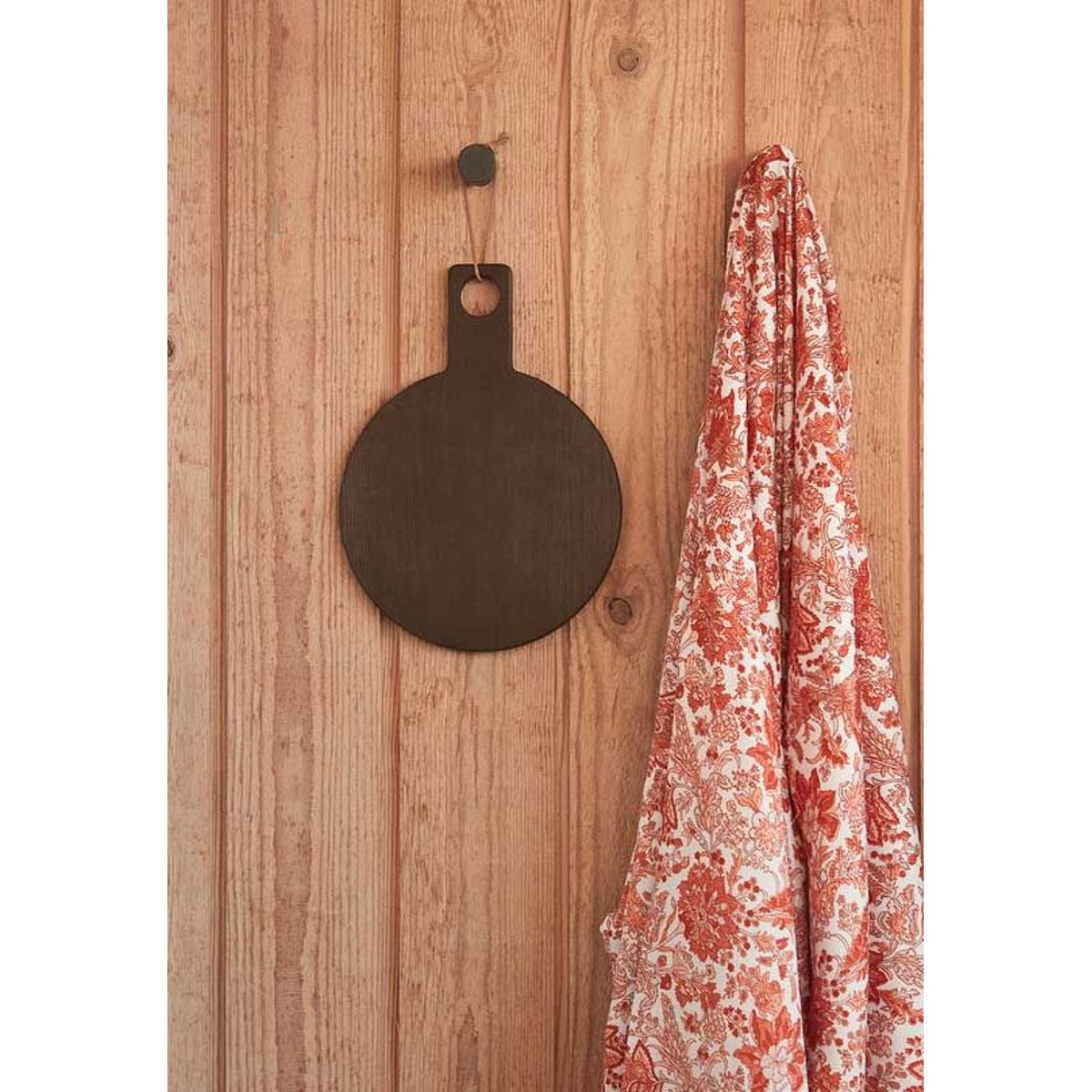 Patère en acier inoxydable murale LIVING marron foncé, OYOY LIVING DESIGN