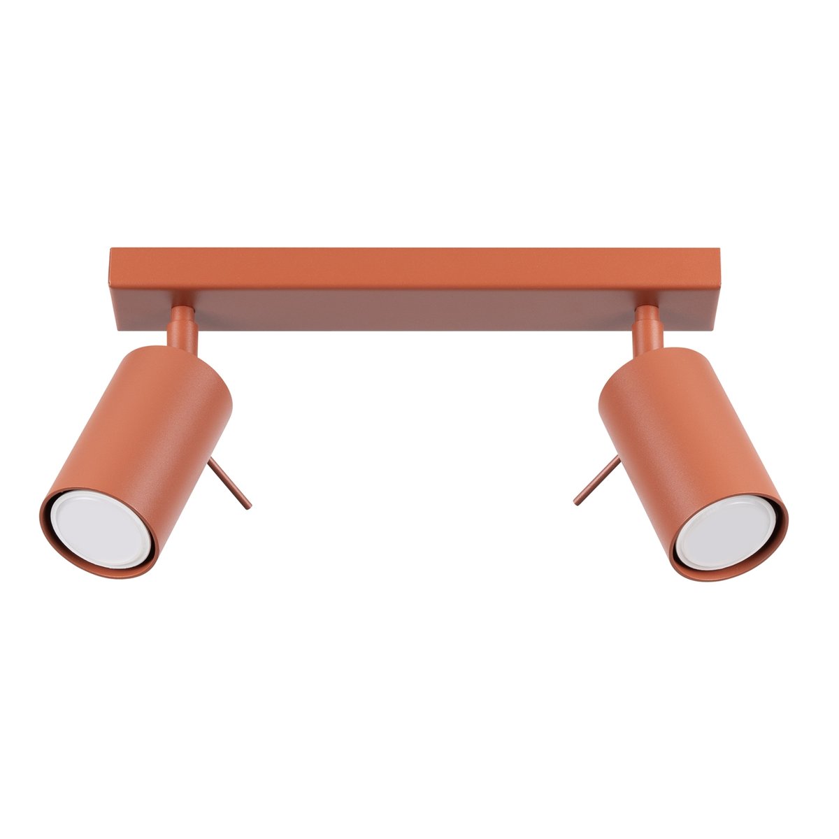Plafonnier Acier Ocre Rouge GU10 2 Ring rouge, EDEN