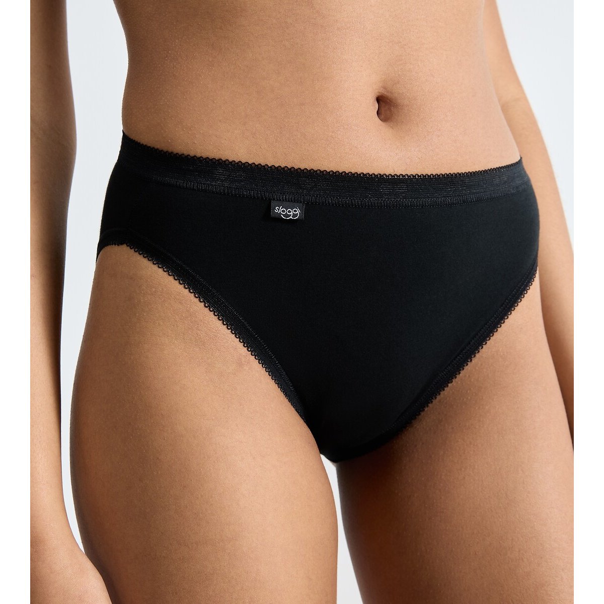 Cuecas cavadas Basic + (lote 3+1 grátis) preto , SLOGGI
