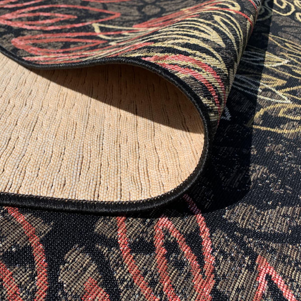 Tapis extérieur tissé kilim rectangle ORADE multicolore, UN AMOUR DE TAPIS