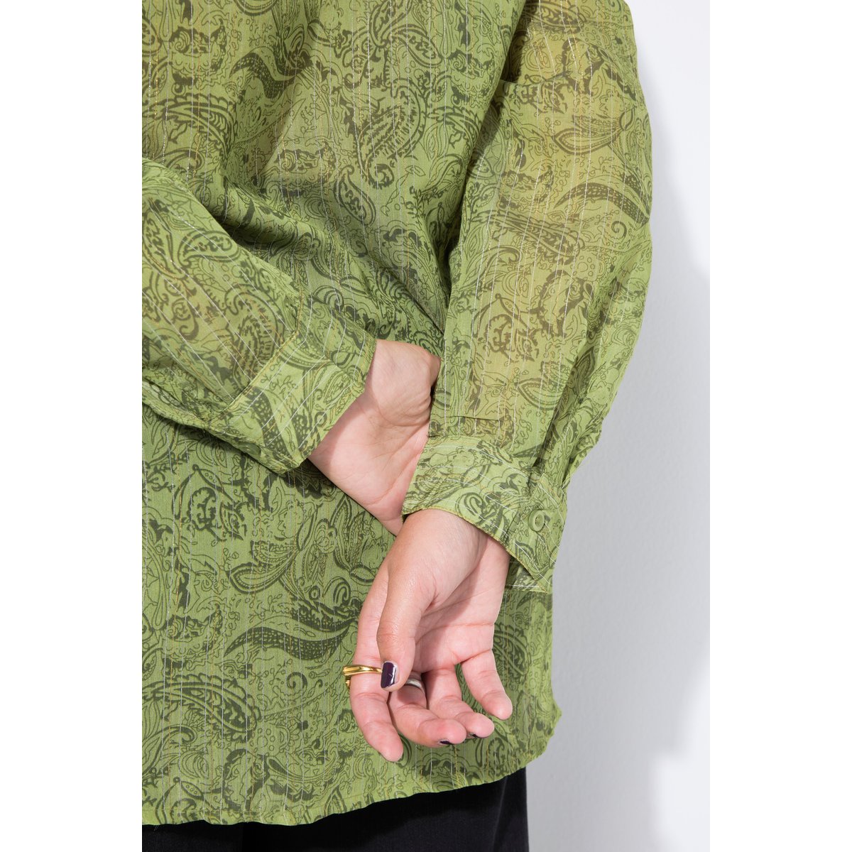Chemisier oversize palmiers verts, STUDIO UNTOLD