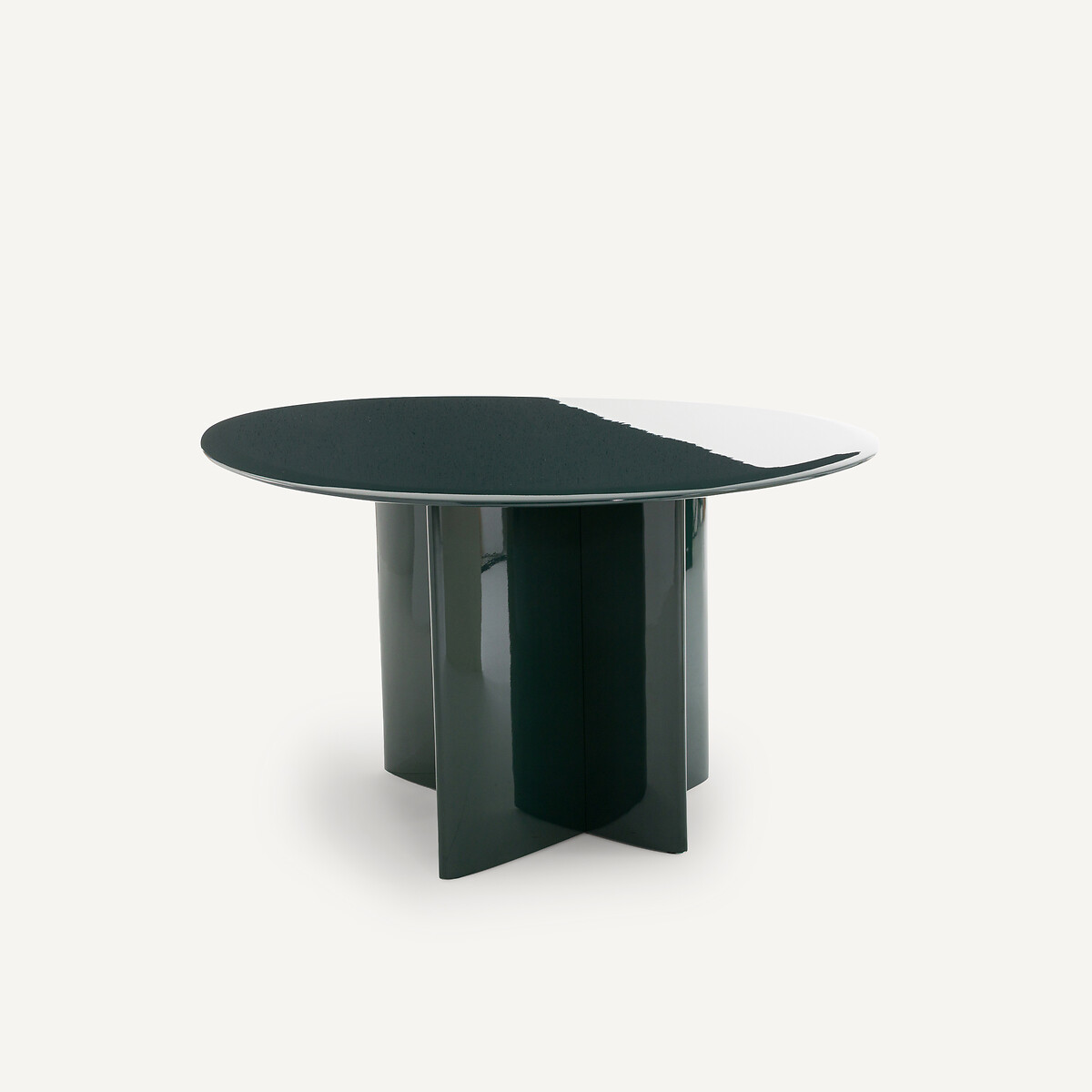 Laki Lacquered Dining Table (Seats 4) dark cedar green, AM.PM