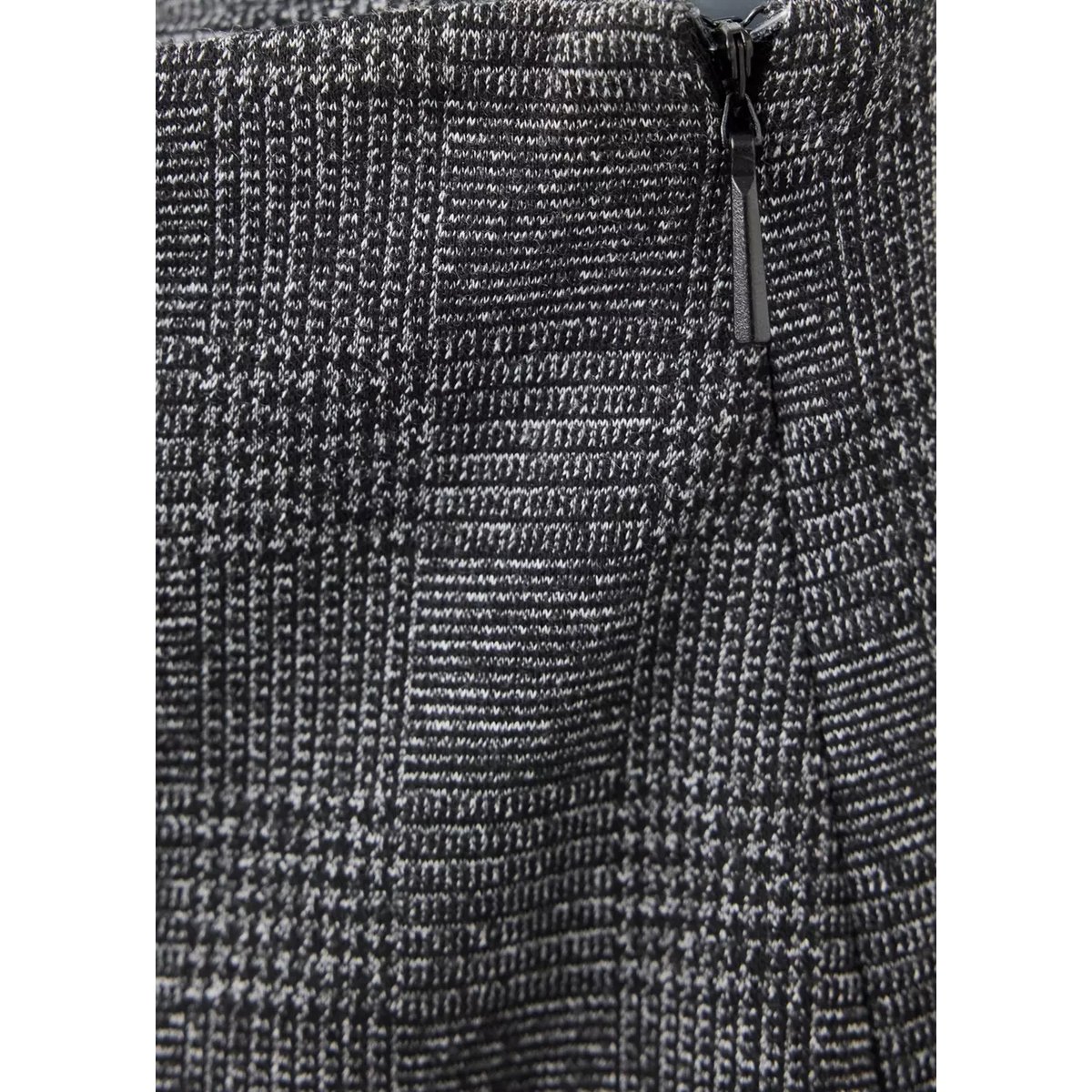 Pantalon droit à carreaux noir, MANGO