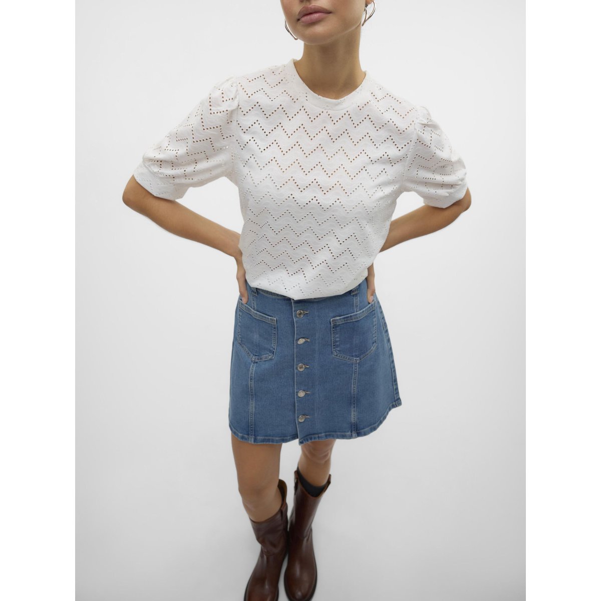 Top snow white, VERO MODA