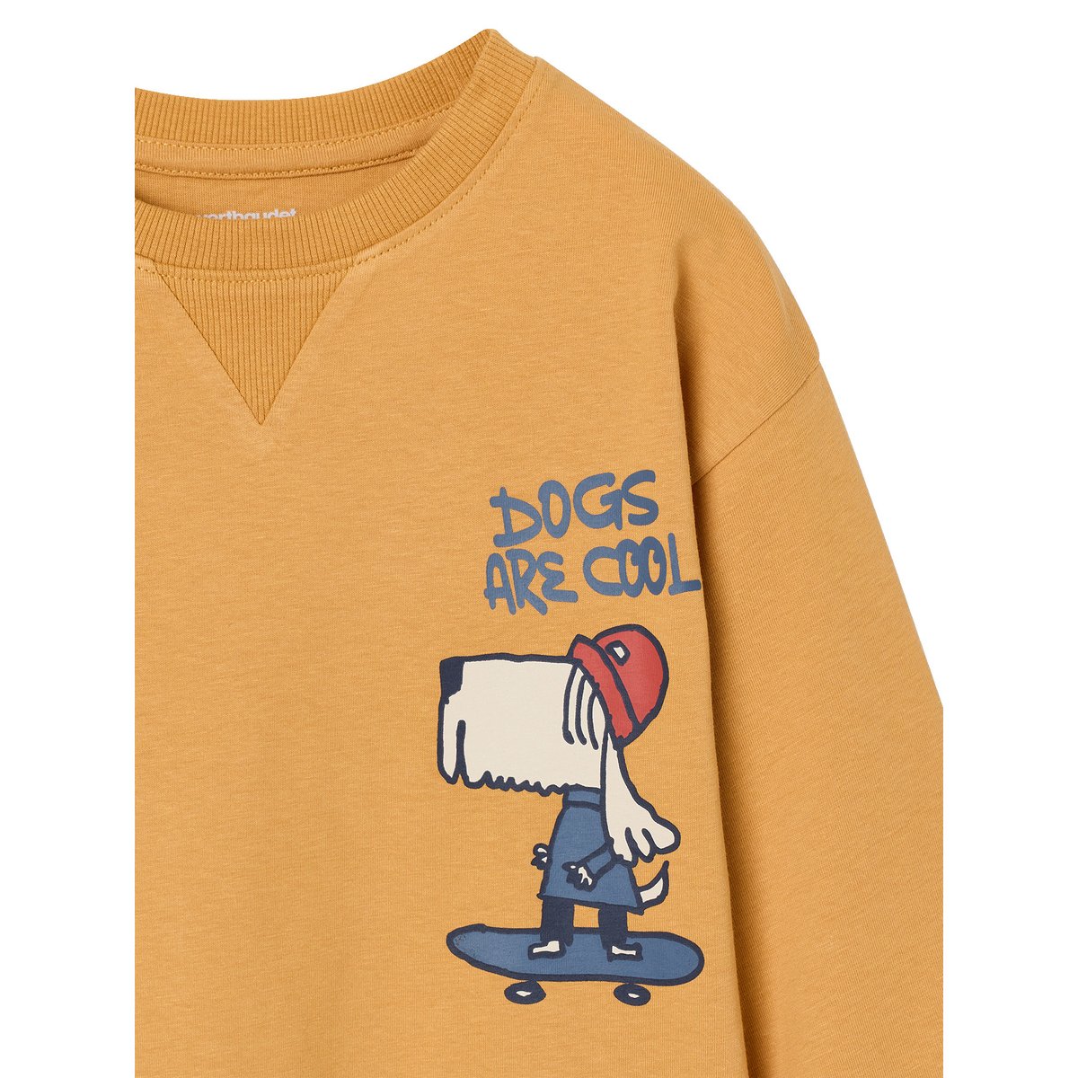 T-shirt manches longues jaune, VERTBAUDET