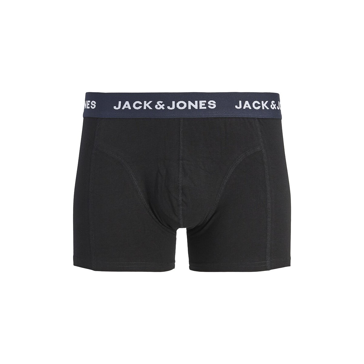 Lot de 3 boxers 1 uni + 2 imprimés noir + noir + marine, JACK & JONES