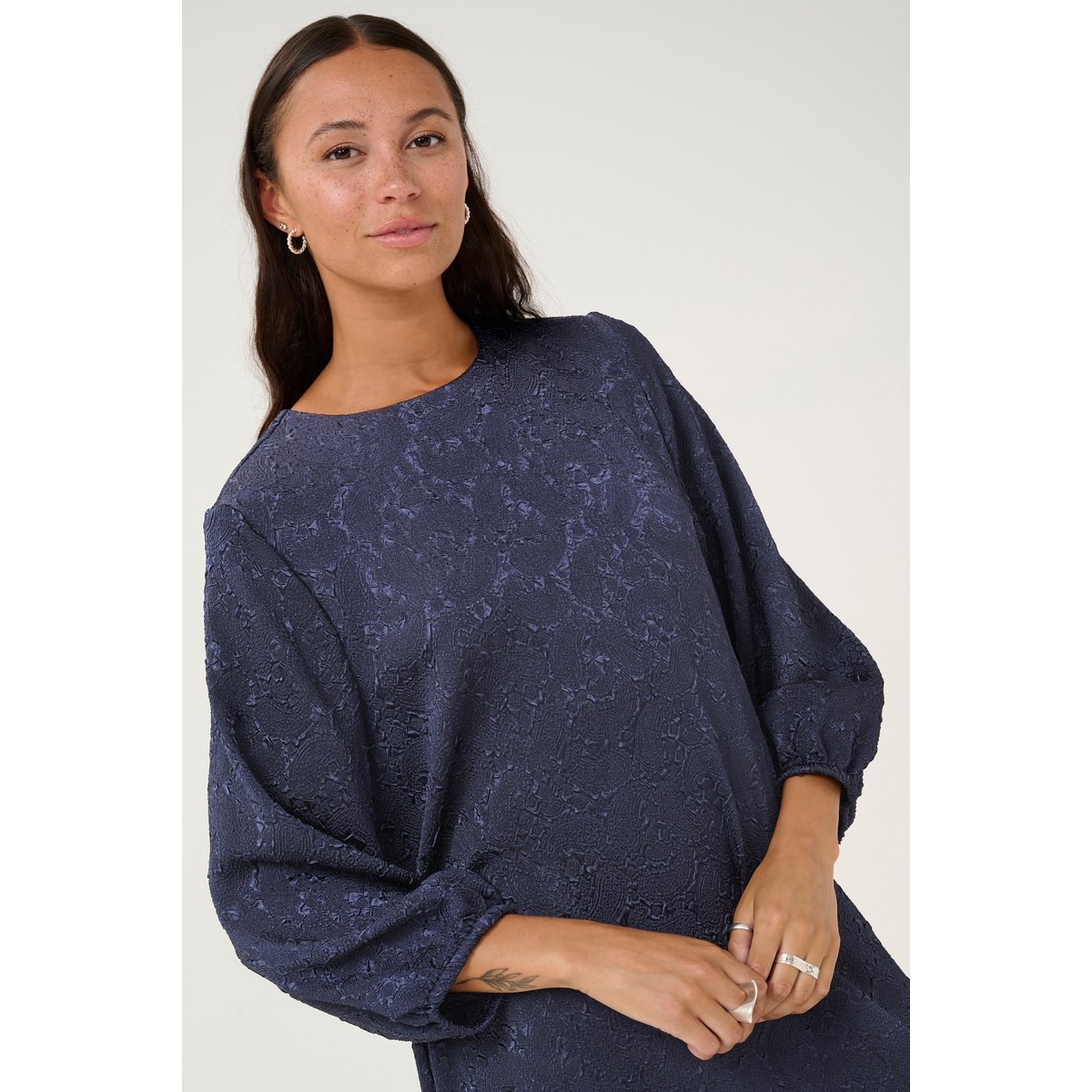 Dress bleu midnight marine cc, KAFFE