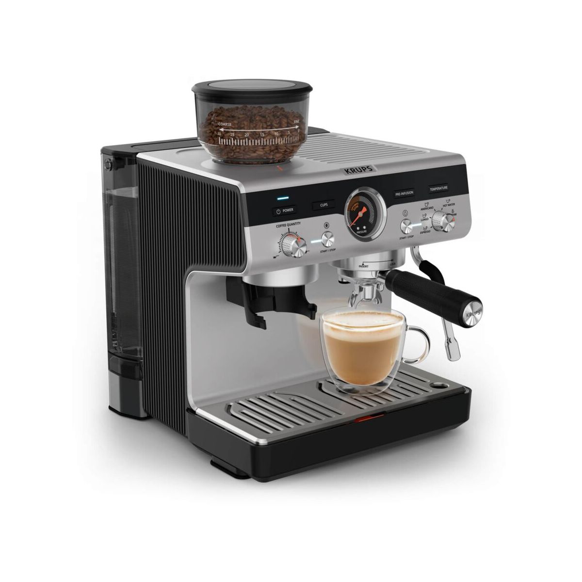 Machine à expresso XP804T10 PRECISION couleur unique, KRUPS
