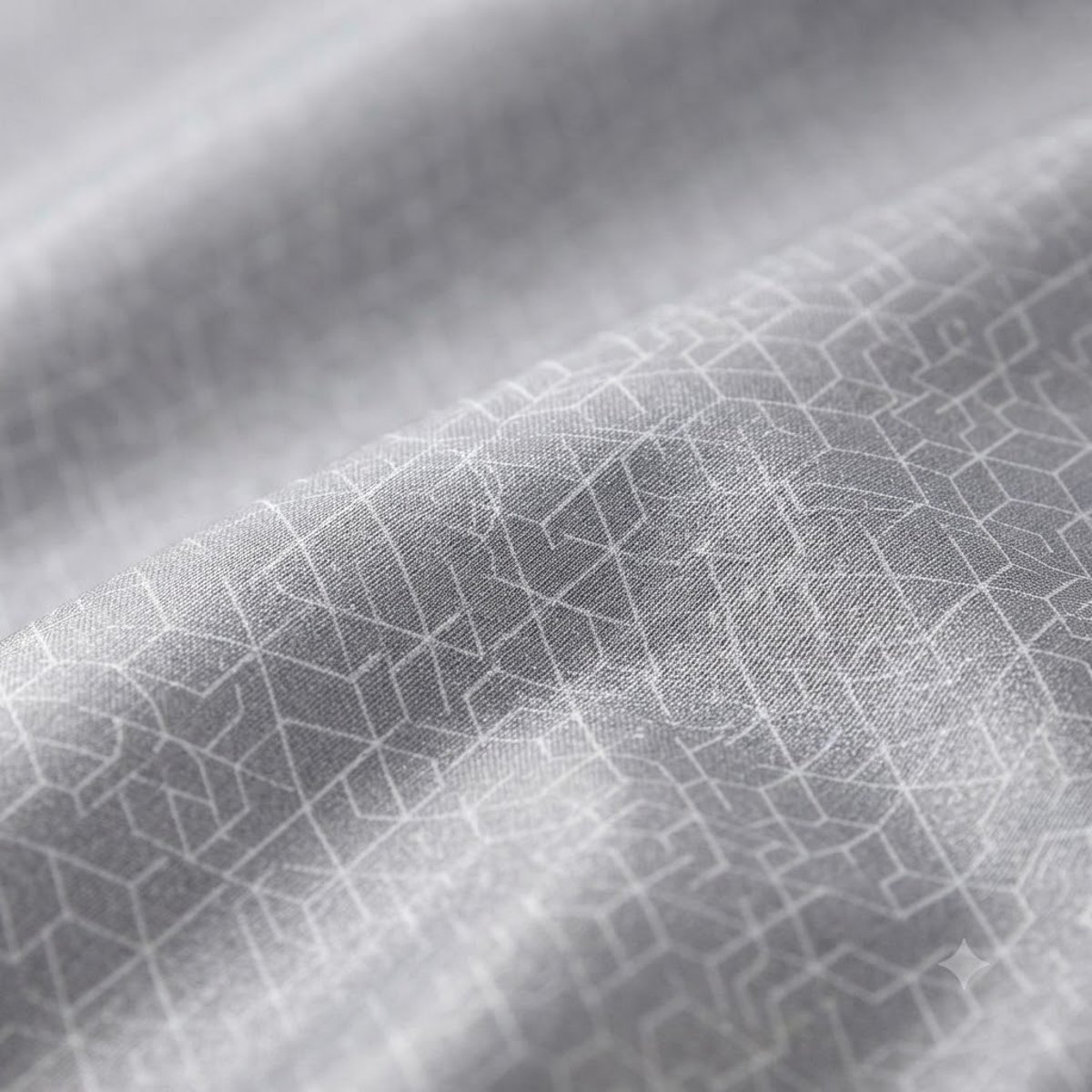 Rideau a oeillets 140 x 240 cm Optic Gris gris, EDEN